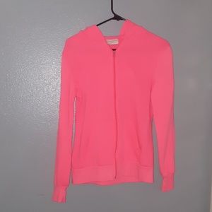Bright pink hoodie